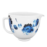 4.8 L Ink Watercolor Ceramic Bowl - Tilt head