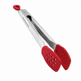 Stainless Steel Tongs with Silicone Tips – Empire Red
