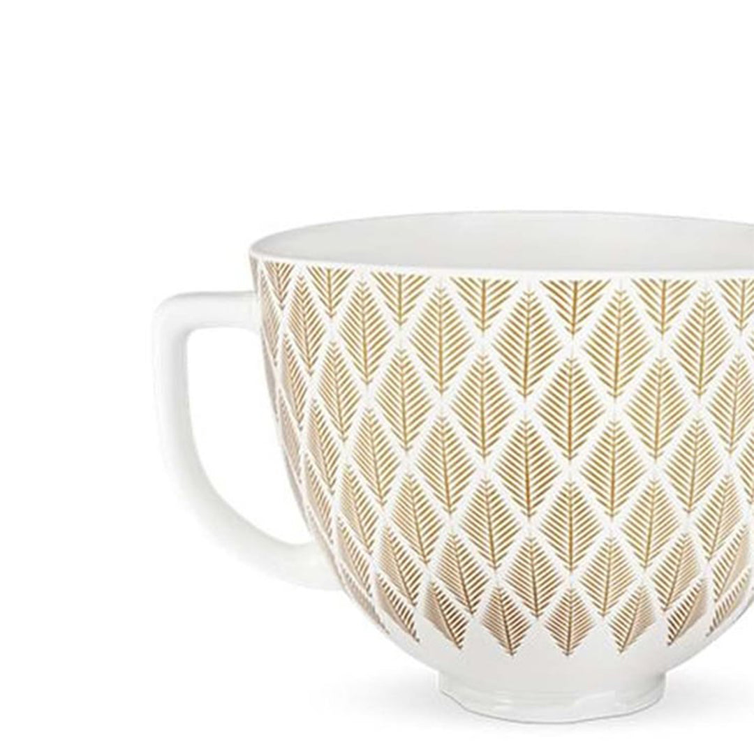 4.8 L Gold Conifer Ceramic Bowl - Tilt head