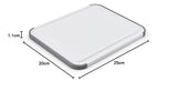 KitchenAid Classic Polypropylene Non-slip Chopping Board with Perimeter Trench, 20 x 25 cm, Labelled