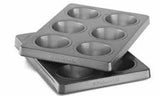 6-Cavity Pie Pan With Removable Bottoms