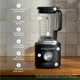 KitchenAid Pure Power Blender-Black Matte