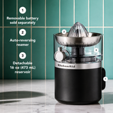 KitchenAid Go Cordless Citrus Juicer (Battery Sold Separately) – Black Matte