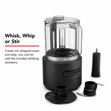 KitchenAid Go Cordless Food Chopper – Black Matte (With Rechargeable Battery)