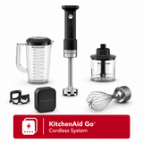 KitchenAid Go Cordless Hand Blender Complete Set– Black Matte (With Rechargeable Battery)