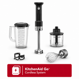 KitchenAid Go Cordless Hand Blender with Accessory Kit – Black Matte (Battery Sold Separately)