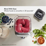 KitchenAid K400 Blender Candy Apple with Tamper Accessory