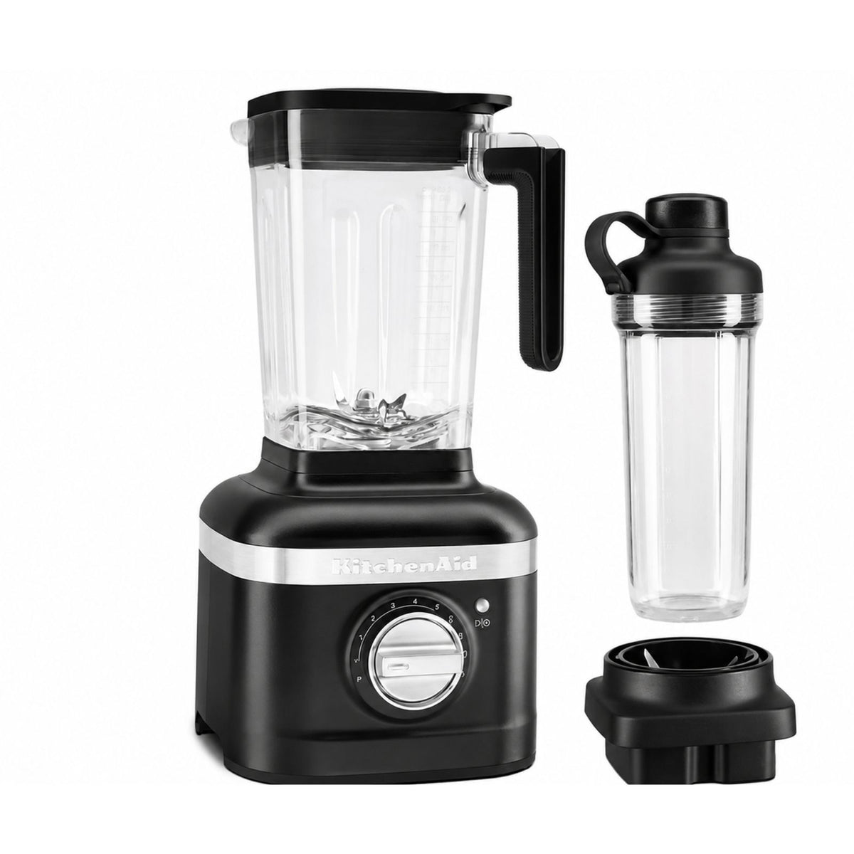 KitchenAid K400 Blender Onyx Black with 500ml Personal Jar & Blade Assembly Set