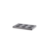 6-Cavity Pie Pan With Removable Bottoms