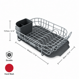 KitchenAid Low Profile Stainless Steel Dish Drying Rack, Grey