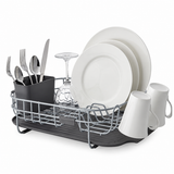 KitchenAid Low Profile Stainless Steel Dish Drying Rack, Grey
