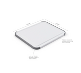 KitchenAid® Classic 8 x 10" Non-Slip Cutting Board – White