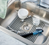 Silicone Sink Protector Mat, Heat Resistant Sink Guard, Grey