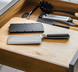 KitchenAid® 6" Japanese High-Carbon Steel Cleaver Knife with Blade Cover – Black