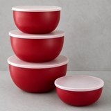 Set of 4 Prep Bowls with Lids – Empire Red