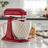 4.8L Gold Conifer Ceramic Bowl for Tilt-Head Stand Mixers