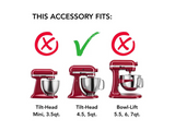 4.8L Tilt-Head Stand Mixer Polished Stainless Steel Mixing Bowl