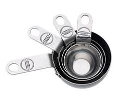 Stainless Steel Measuring Cups – Set of 4 cups